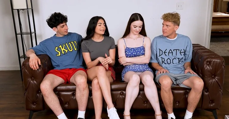 Søsterbytte - Hazel Moore & Angel Gostosa - Beavis og Butthead får endelig scoret 1080p