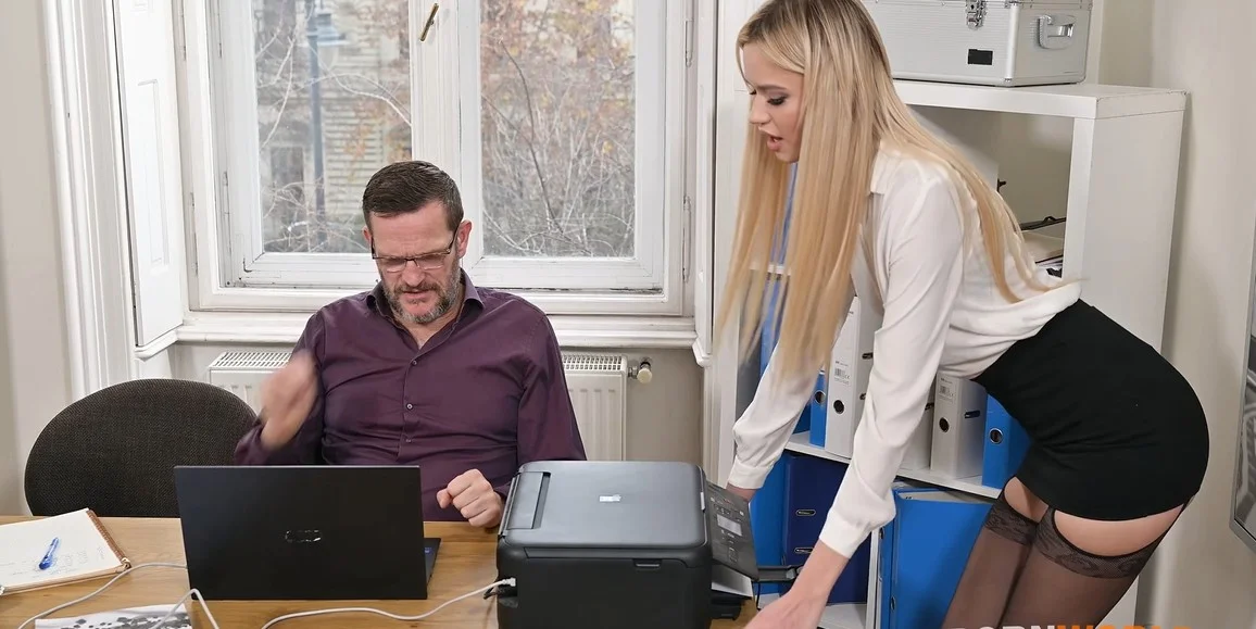 Porn World - Novelle-nat - Naughty Teacher Novelle-nat Guzzles On Cum After DP Staff Room Surprise