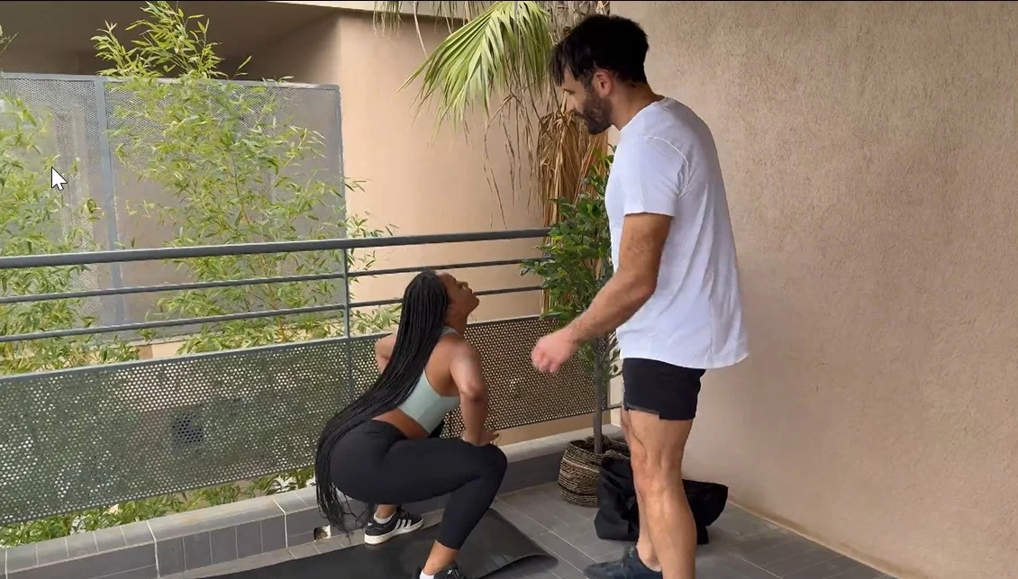 Jacquie Et Michel TV - Horny - Horny plays with his coach's excitement
