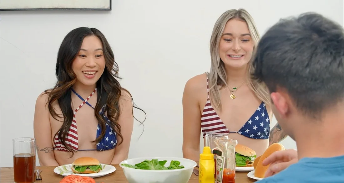 My Family Pies - Kimmy Kimm & Thea Summers - Hey Stepbro Do You Want To Taste My Burger On The Fourth Of July